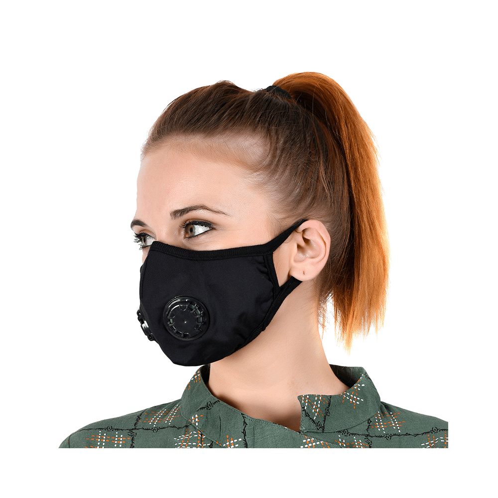 Advind Healthcare Military Grade N99 Mask with 2 Valves Medium Black - Image 6