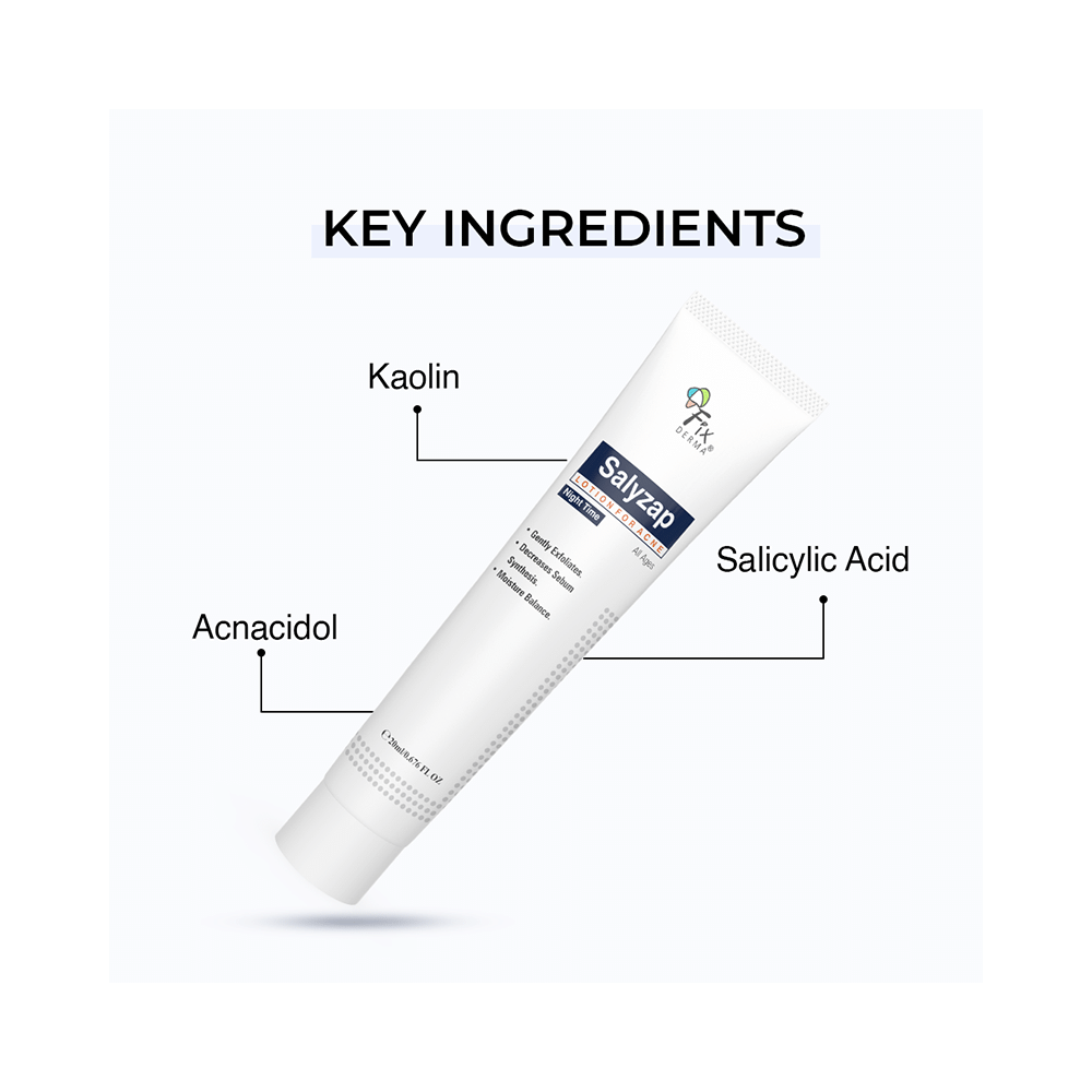 Fixderma Salyzap Lotion For Acne Night Time - Image 6