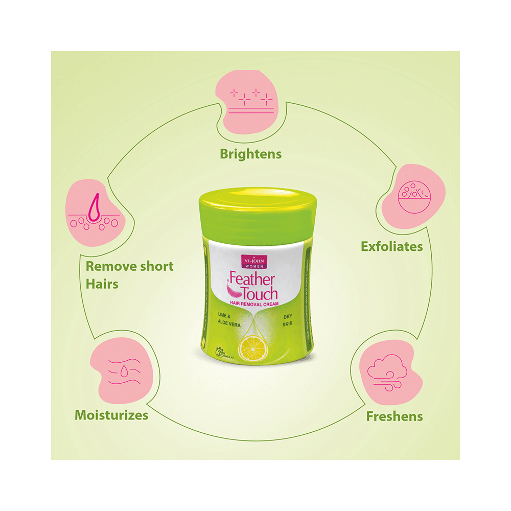 Vi-John Feather Touch Hair Removal Cream Lime & Aloe Vera - Image 6