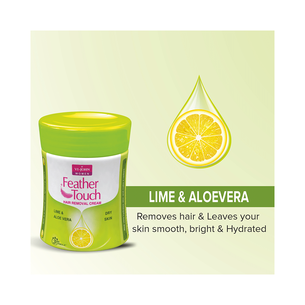 Vi-John Feather Touch Hair Removal Cream Lime & Aloe Vera - Image 5