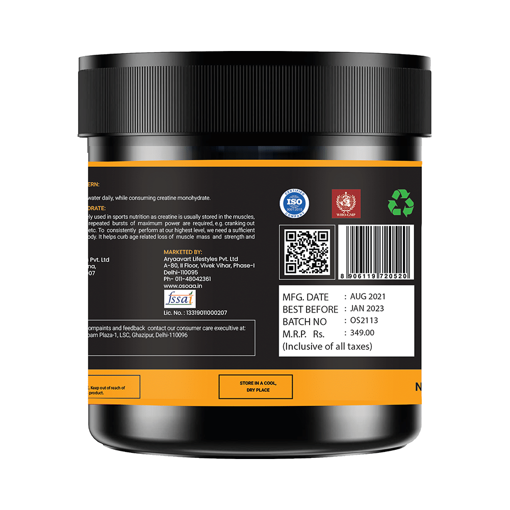 OSOAA Micronized Creatine Monohydrate Unflavored - Image 2