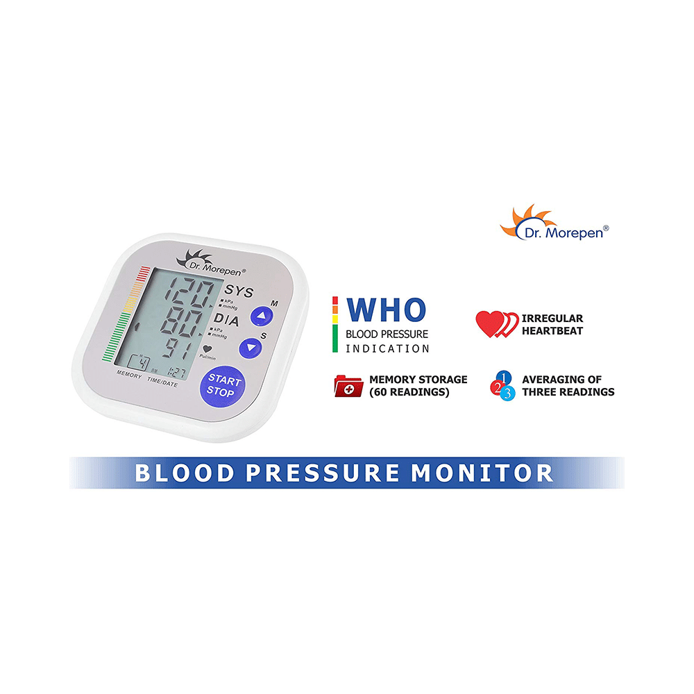 Combo Pack of Dr Morepen BG 03 Gluco One Glucose Monitoring System with 25 Test Strip & Dr Morepen BP 02 Blood Pressure Monitor - Image 17