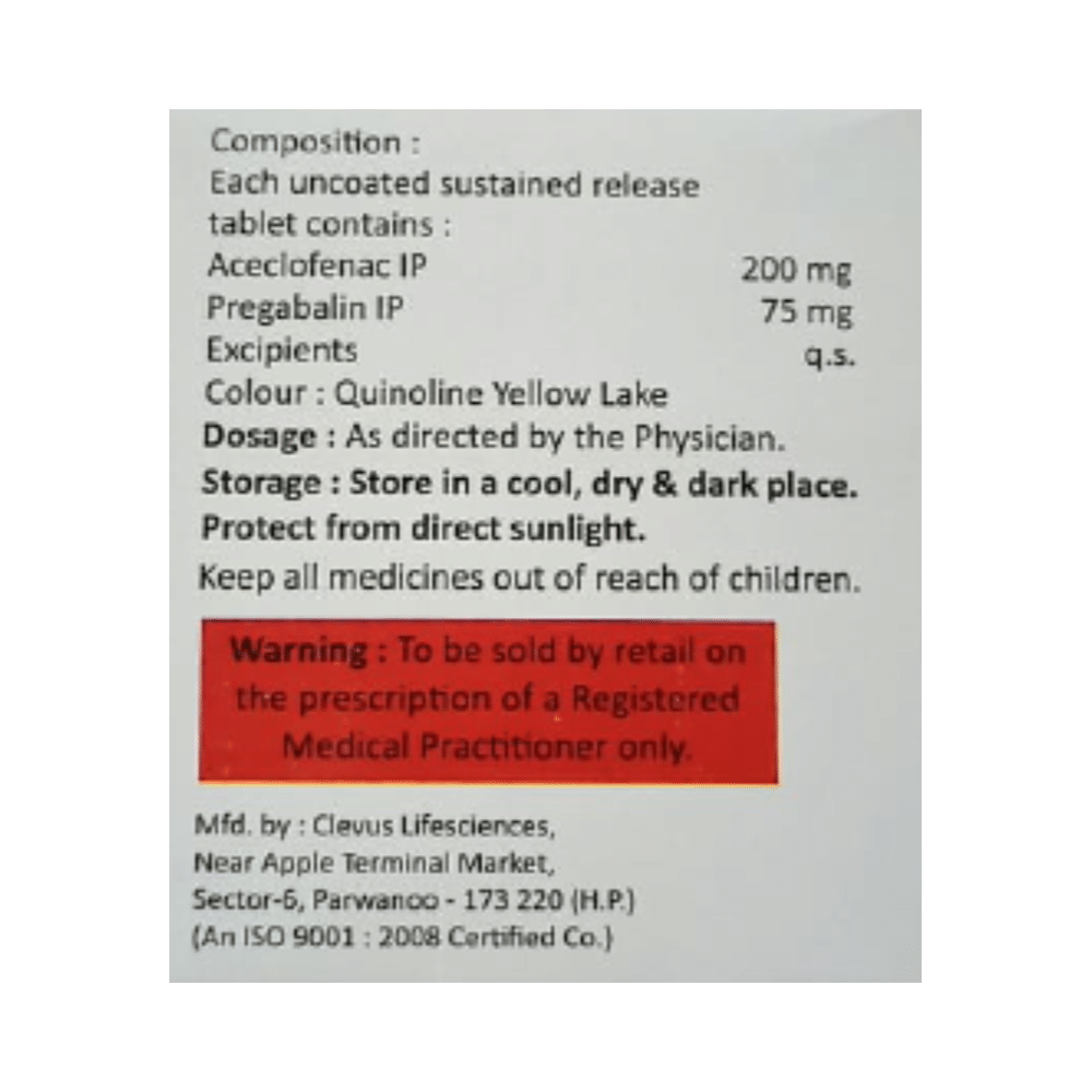 Aciky-PG 200/75 Tablet SR - Image 2