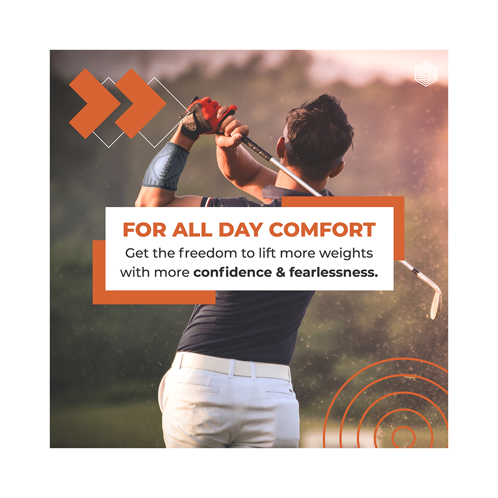 Boldfit Sleeves Support Wrist Band Black Medium - Image 2