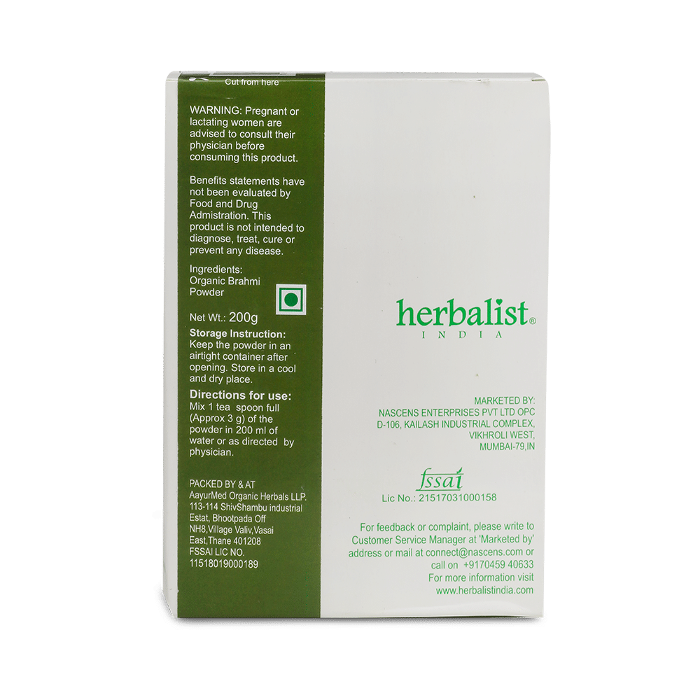 Herbalist India Organic Brahmi Powder - Image 3