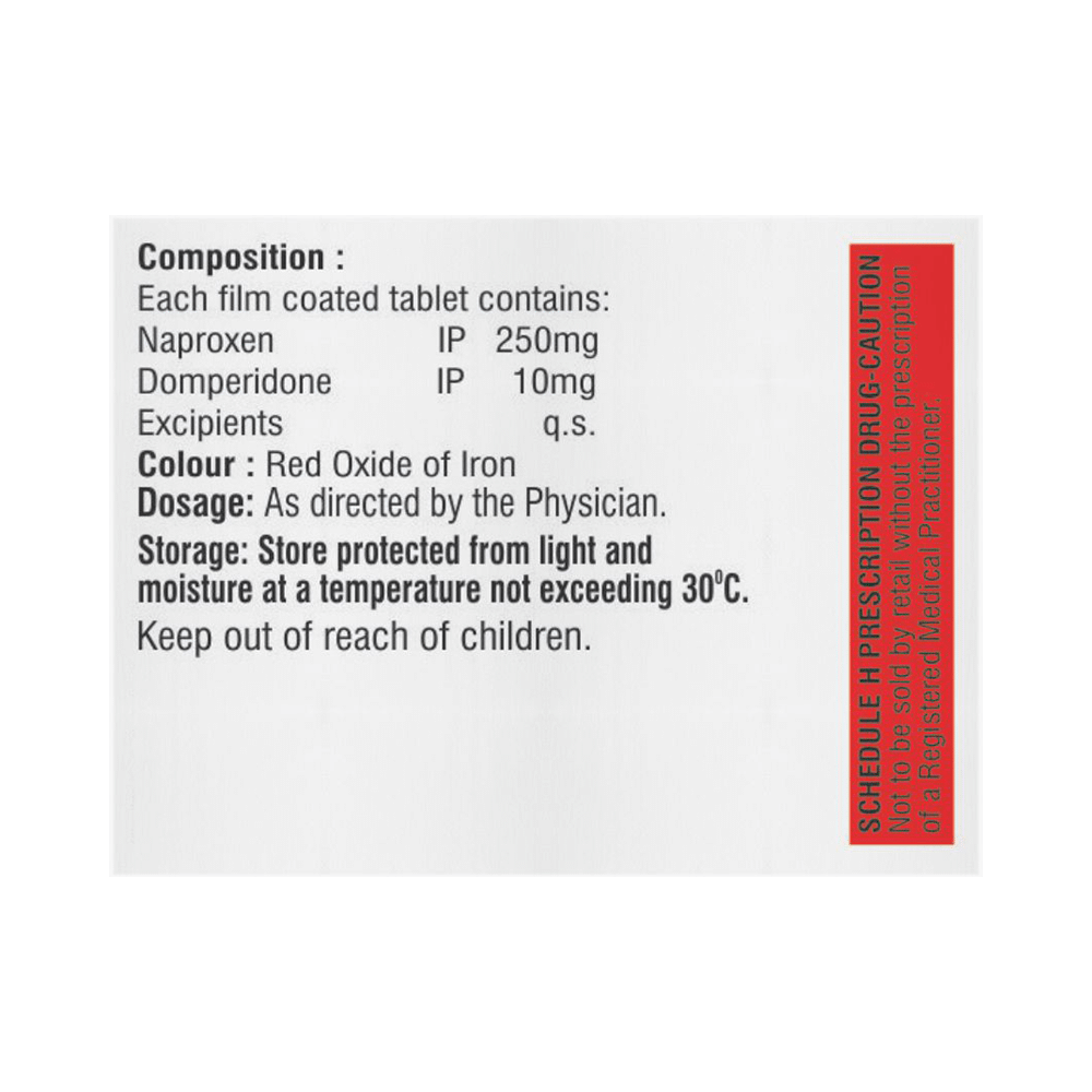 Naprovax D 250mg/10mg Tablet - Image 2