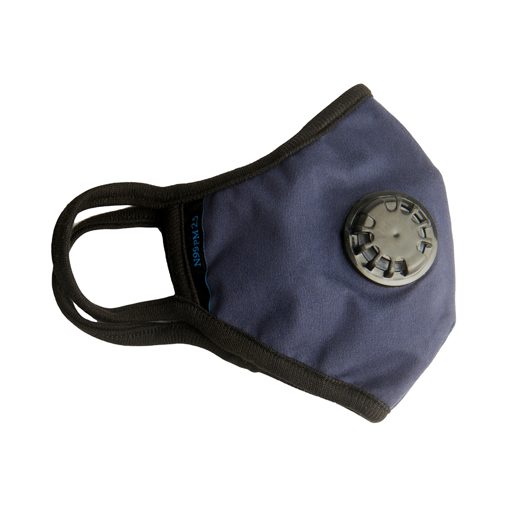 Advind Healthcare Military Grade N99 Mask with 2 Valves Medium Blue - Image 2