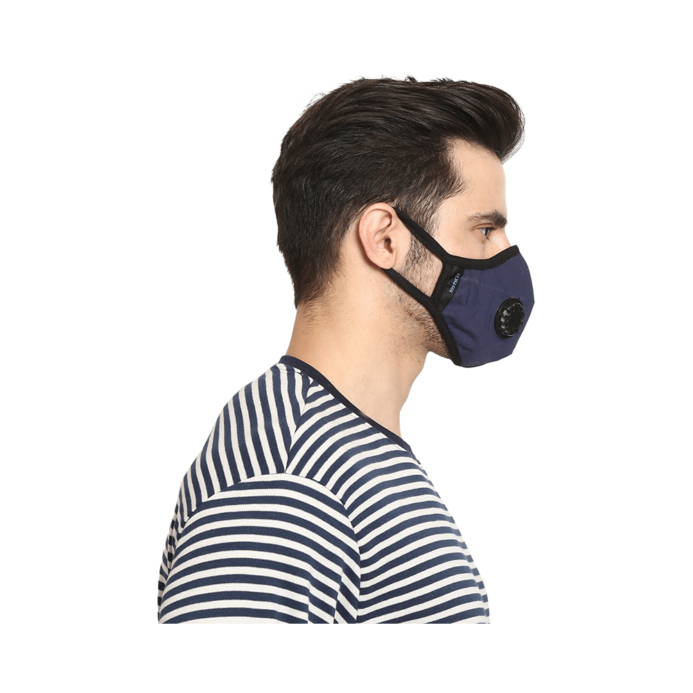 Advind Healthcare Military Grade N99 Mask with 2 Valves Medium Blue - Image 8