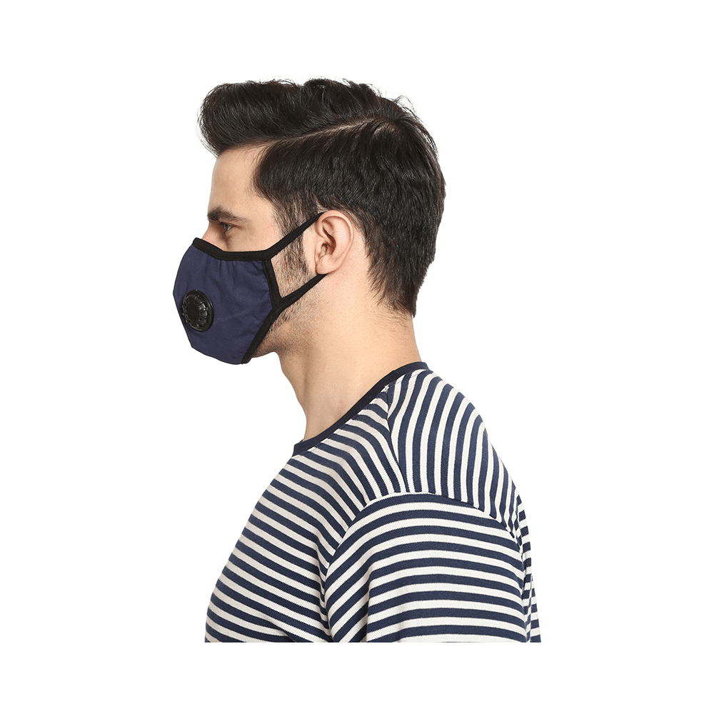 Advind Healthcare Military Grade N99 Mask with 2 Valves Medium Blue - Image 7