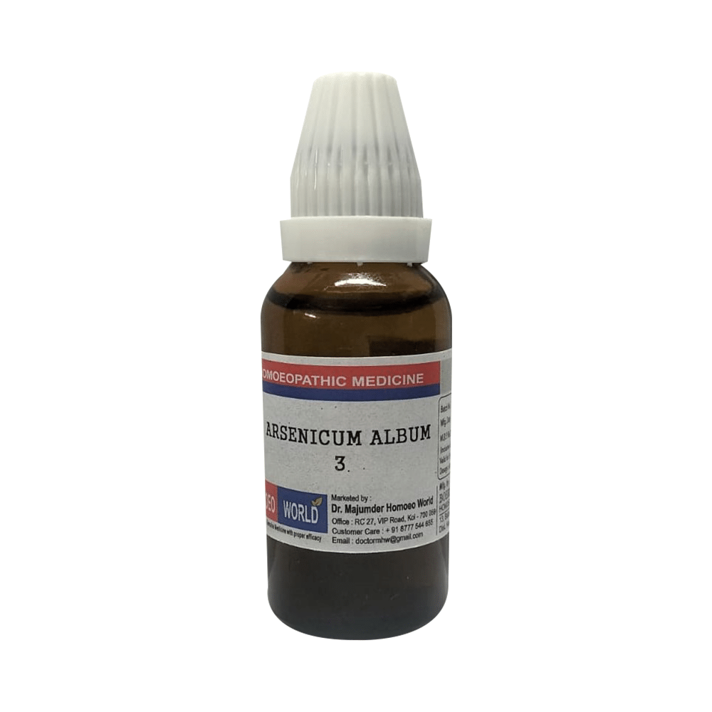 Dr. Majumder Homeo World Arnica Album Dilution 3 (30ml Each) - Image 1