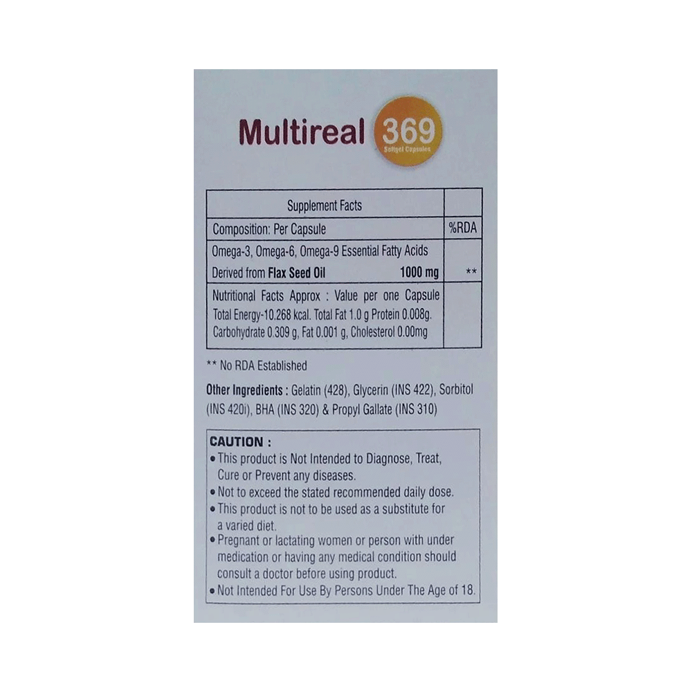 Multireal 369 Softgel Capsule - Image 3