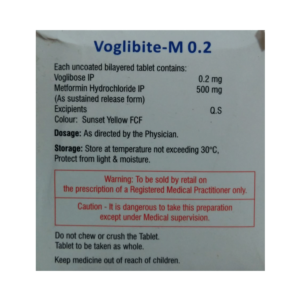 Voglibite-M 0.2 Tablet SR - Image 2
