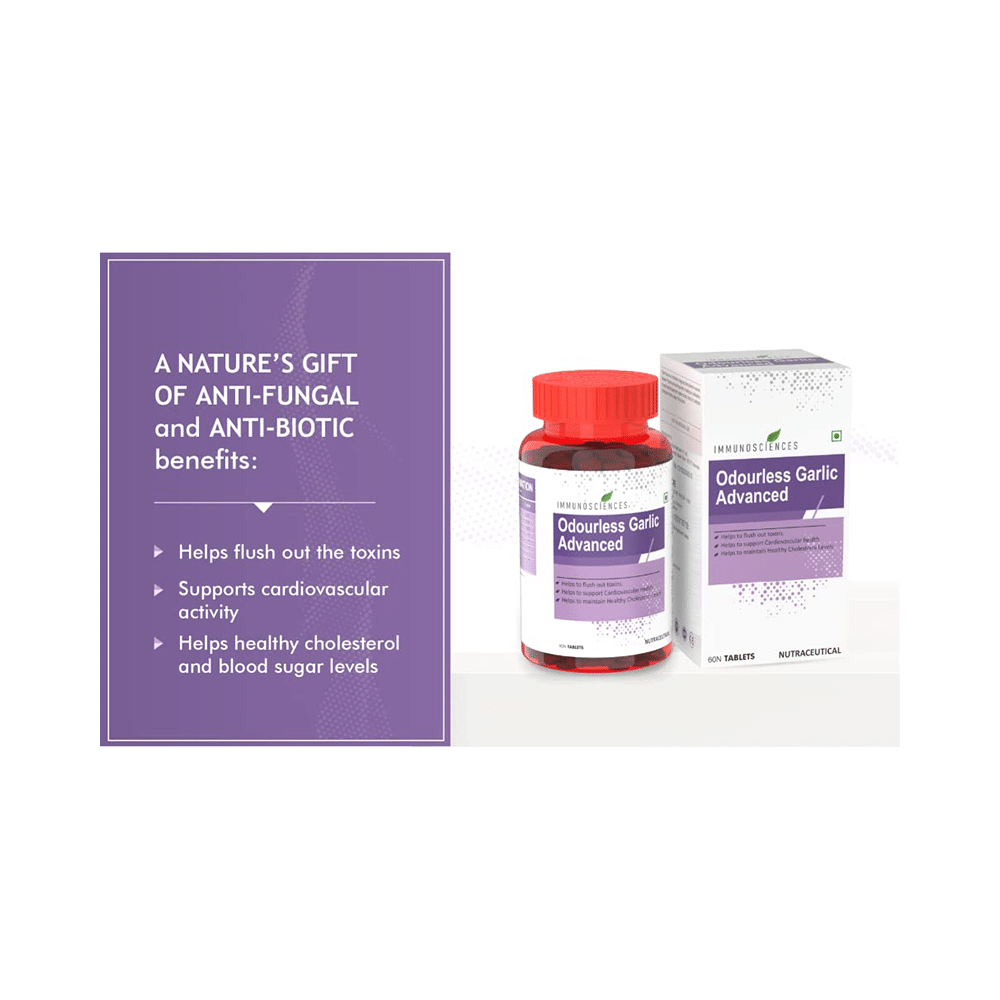 Immunosciences Odourless Garlic Advanced Tablet - Image 8