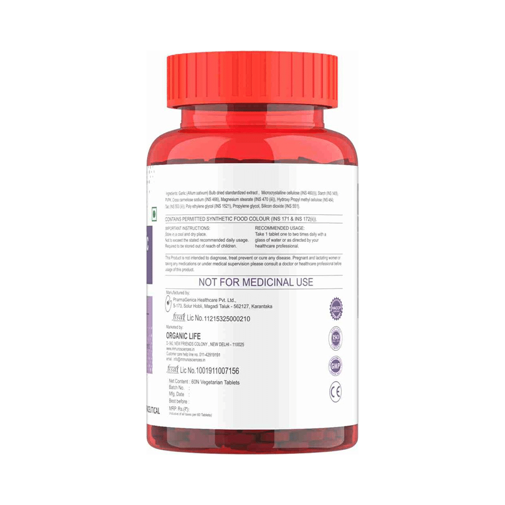Immunosciences Odourless Garlic Advanced Tablet - Image 3