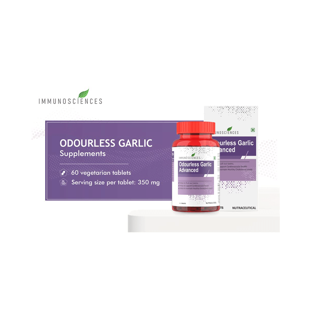Immunosciences Odourless Garlic Advanced Tablet - Image 10