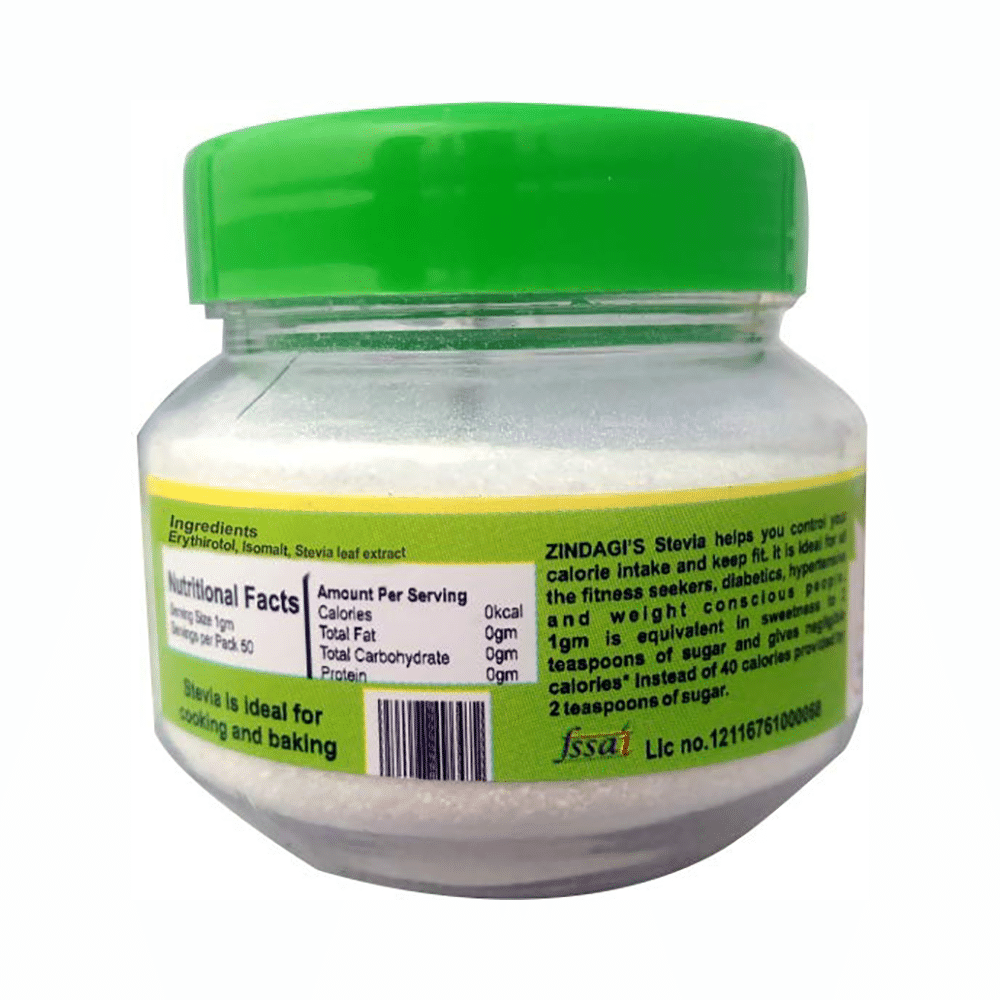 Zindagi Combo Pack of Fosstevia Drops (10ml) and Stevia Powder (50gm) - Image 3