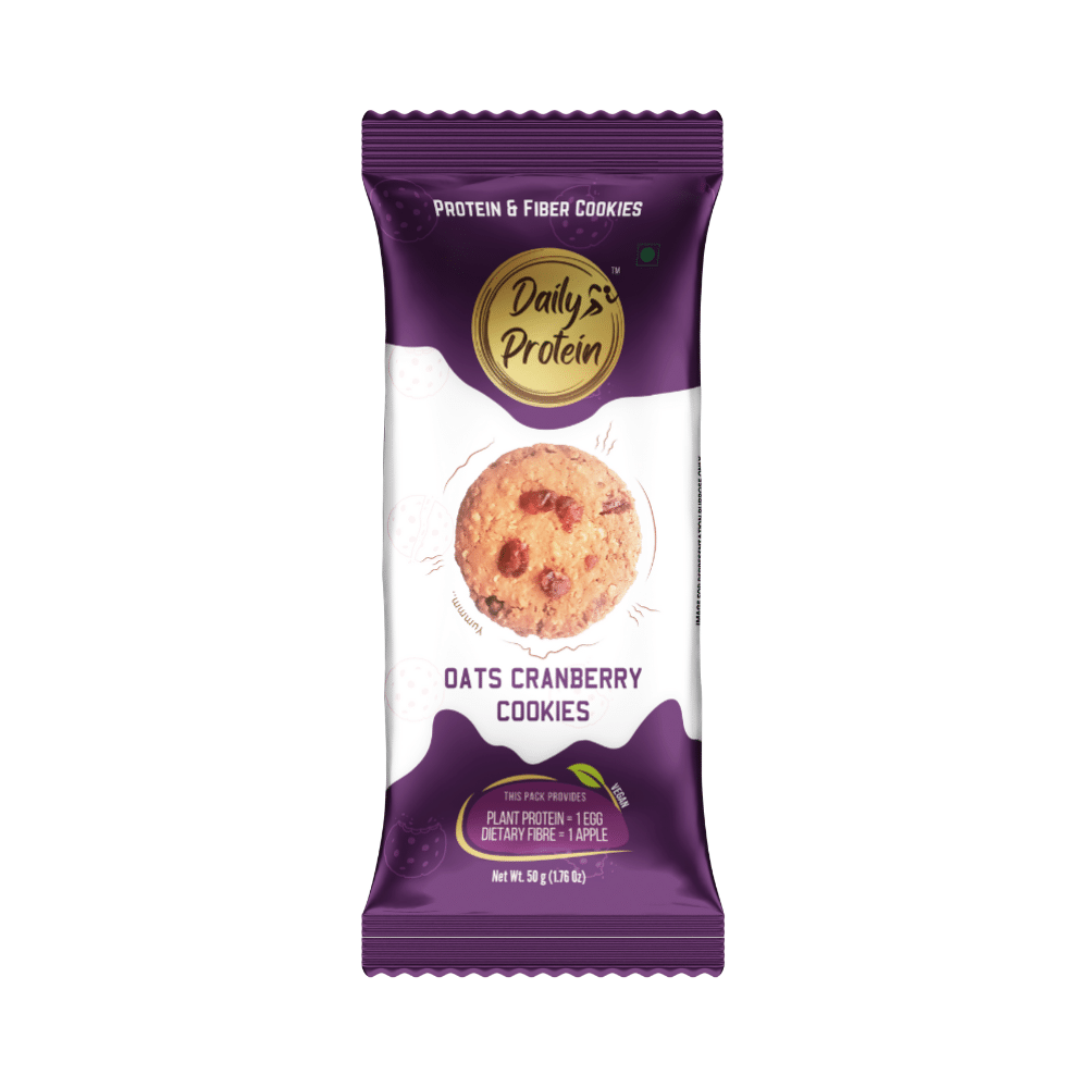 NutriSnacksBox Daily Protein Cookies (50gm Each) Oats Cranberry - Image 2