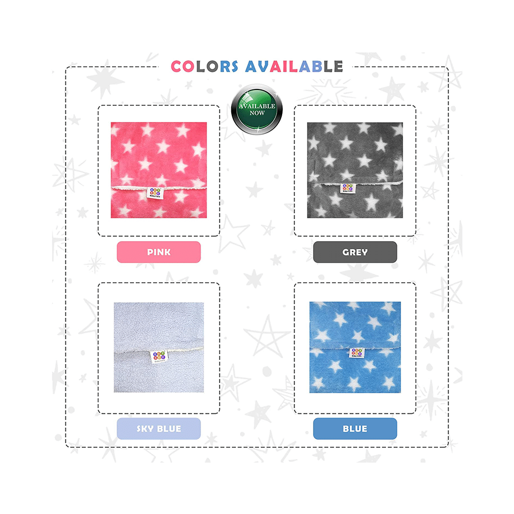 Oyo Baby 3 in 1 Blanket Wrapper-Sleeping Bag for New Born Babies Pink Star - Image 2