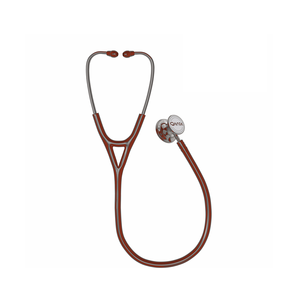 Qanta QA-2050 PLATINA III SS Smokey Grey Finish, Stainless Steel Stethoscope Brown - Image 2