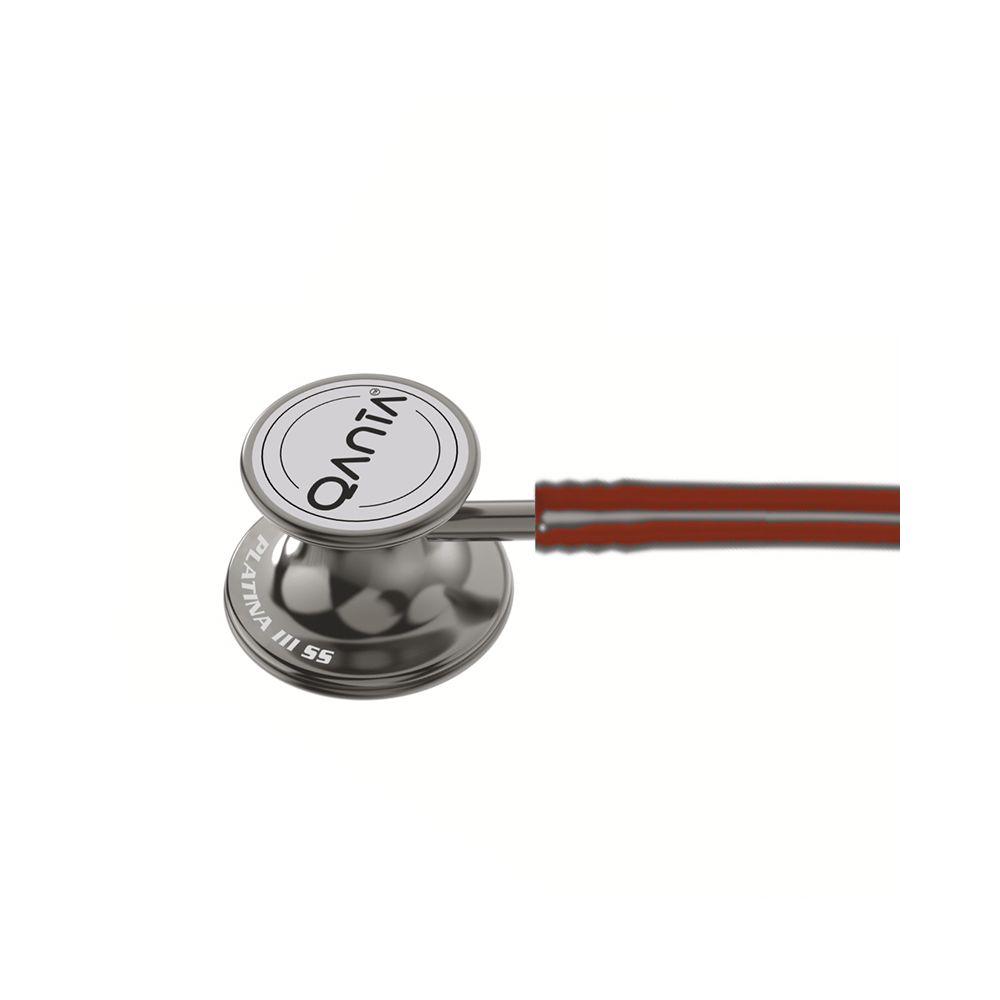 Qanta QA-2050 PLATINA III SS Smokey Grey Finish, Stainless Steel Stethoscope Brown - Image 3