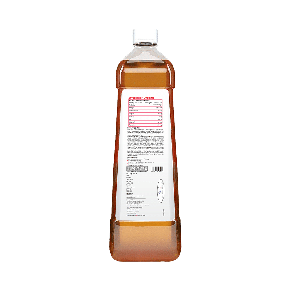 HealthVit Apple Cider Vinegar ACV with Mother Vinegar Acidity 5% | For Weight Loss & Metabolism | Unfiltered - Image 2