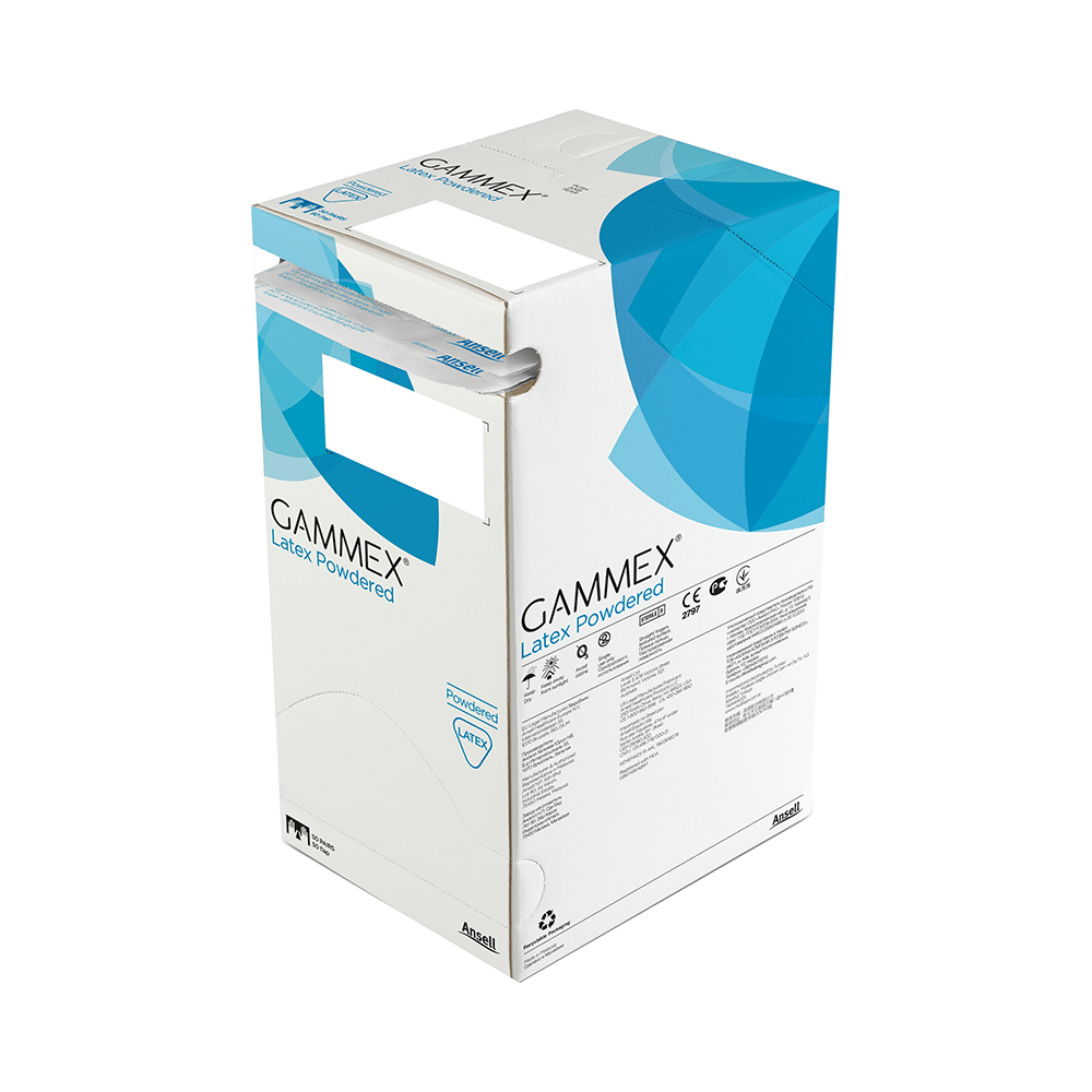 Ansell Gammex Latex Powdered Glove 6.5 - Image 1