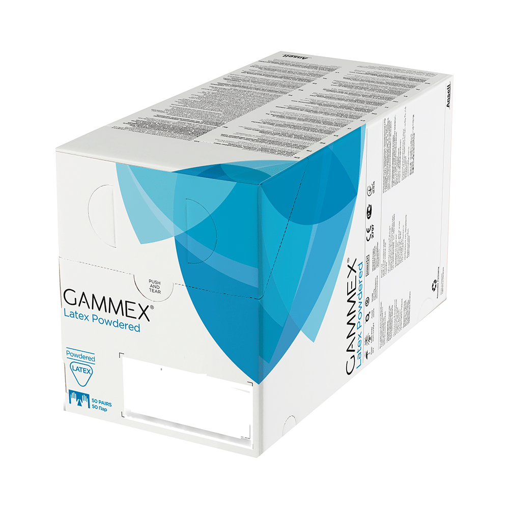 Ansell Gammex Latex Powdered Glove 6.5 - Image 2