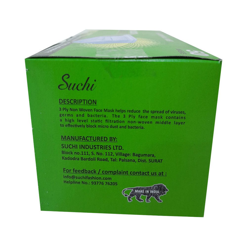 Suchi 3Ply Pullout Facemask Blue - Image 4