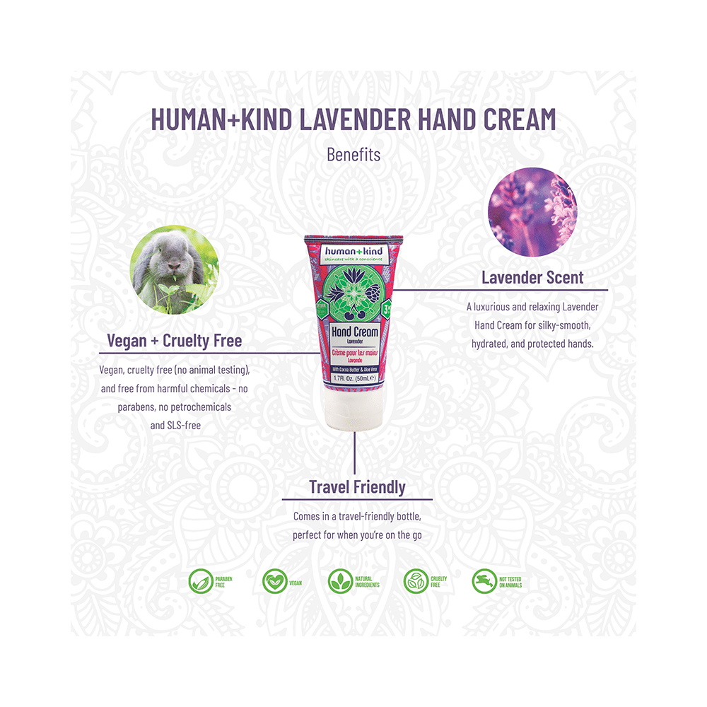 Human+Kind Hand Cream Lavender - Image 5