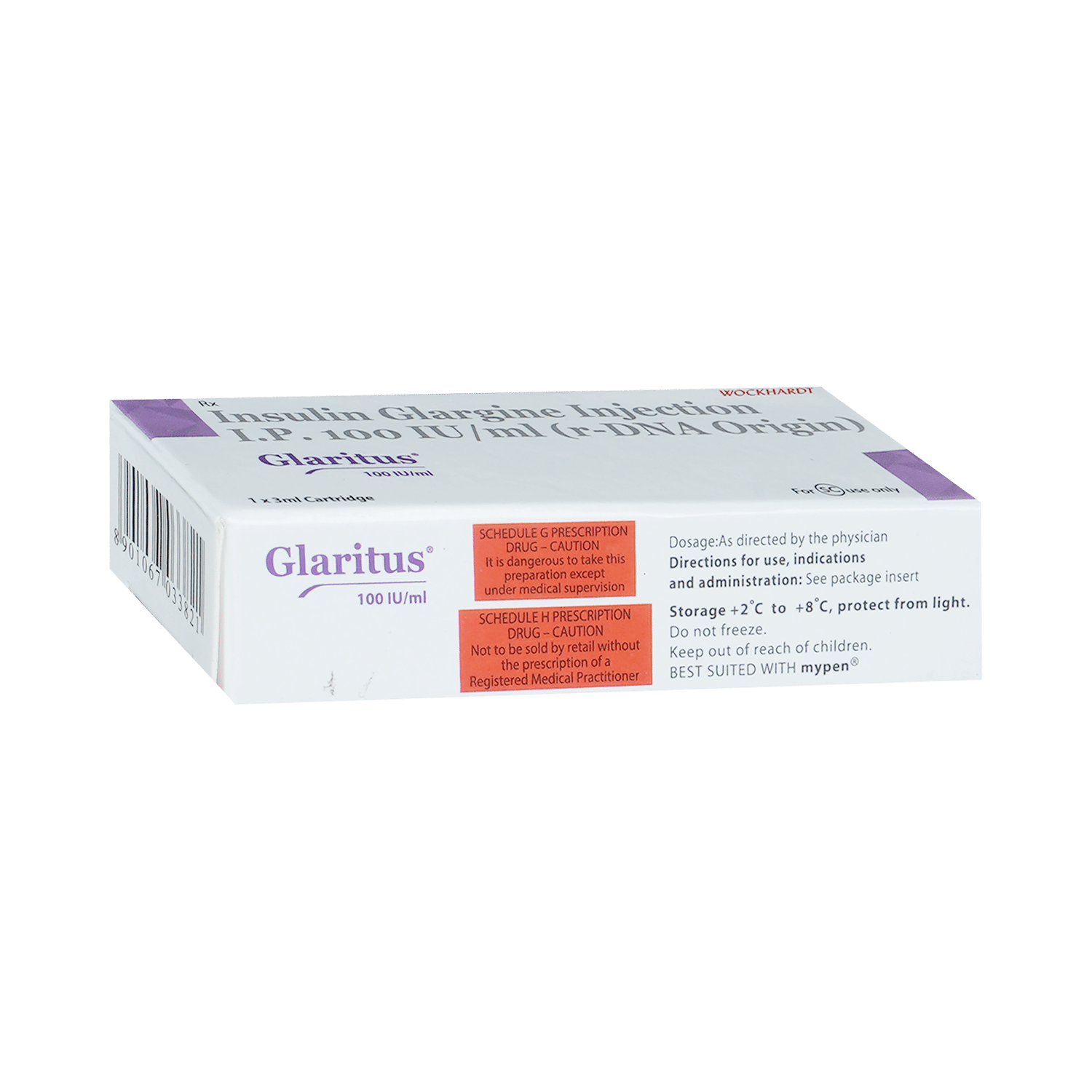 Glaritus 100IU/ml Injection - Image 3