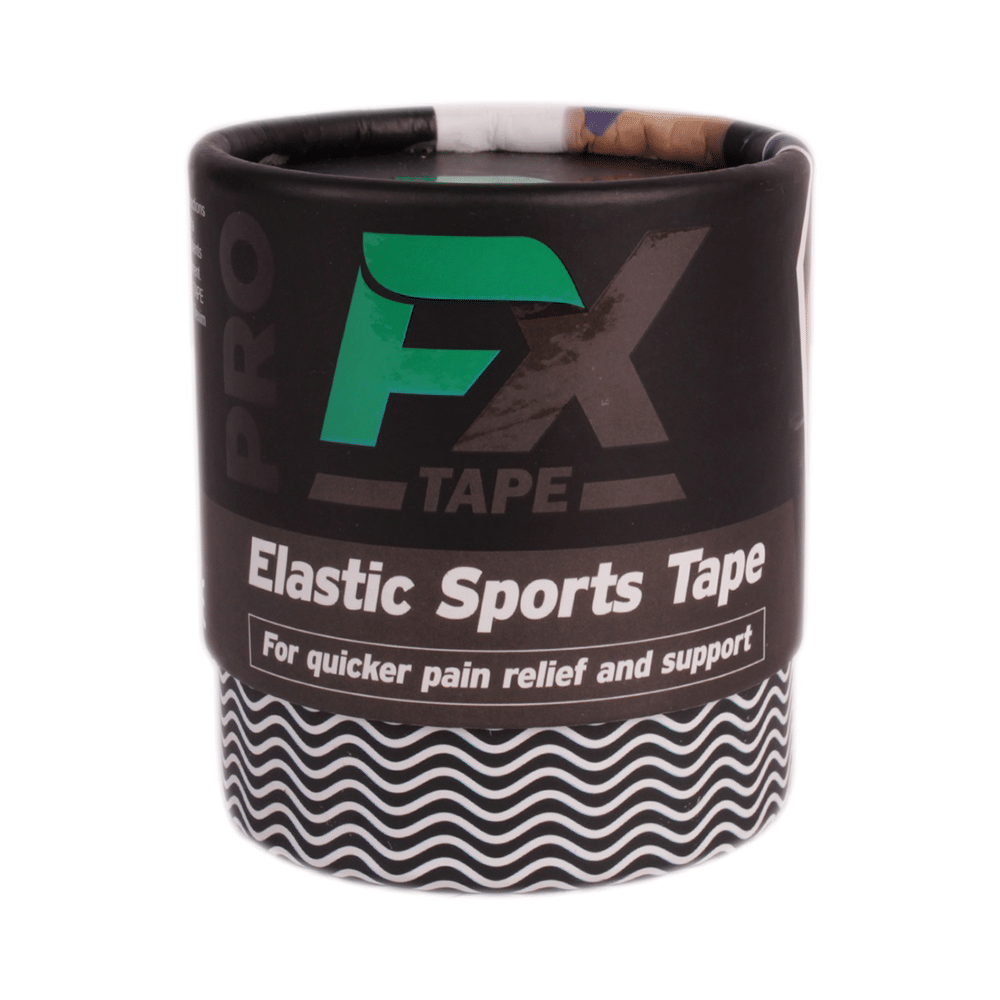FX Pro Elastic Sports Tape (20 Precut) 10 inch Black - Image 1