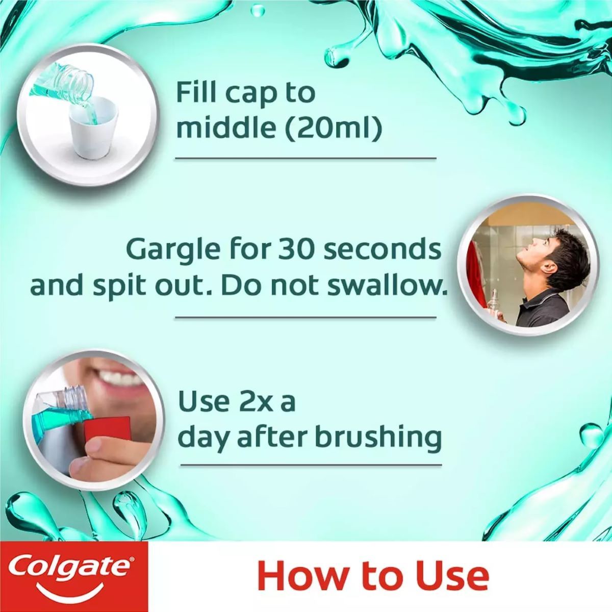 Colgate Plax Freshmint Splash Mouthwash - Image 3