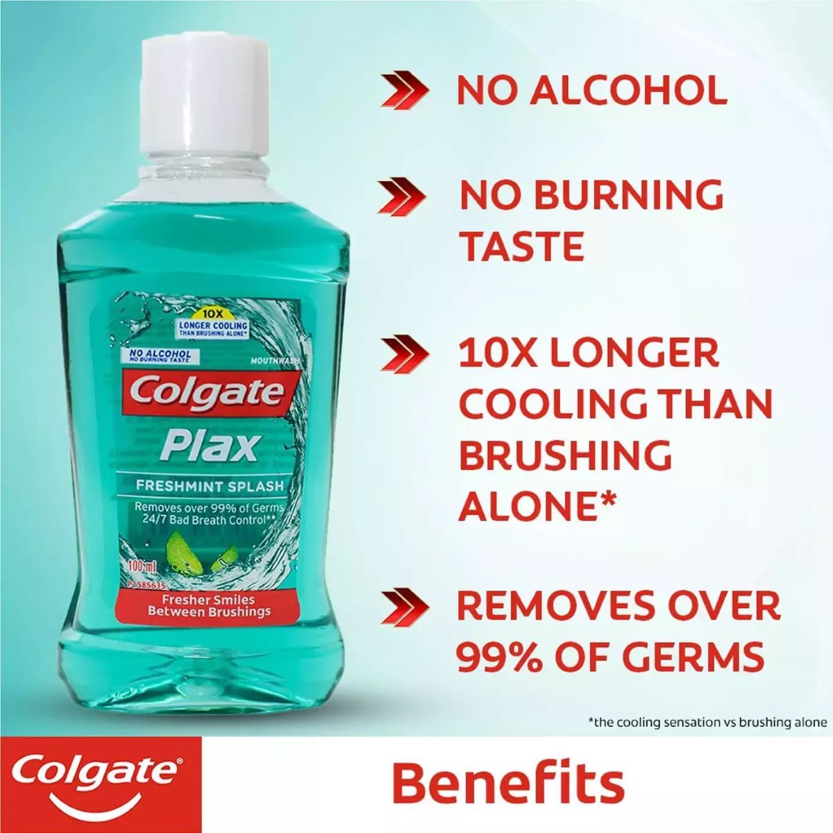 Colgate Plax Freshmint Splash Mouthwash - Image 2