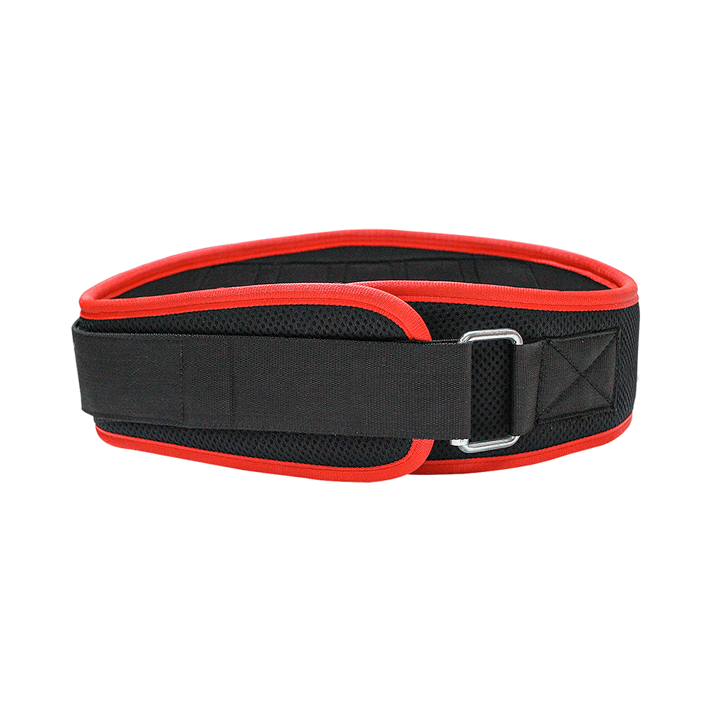 MuscleXP Gym Nylon Padded Weightlifting Belt Black Small - Image 6