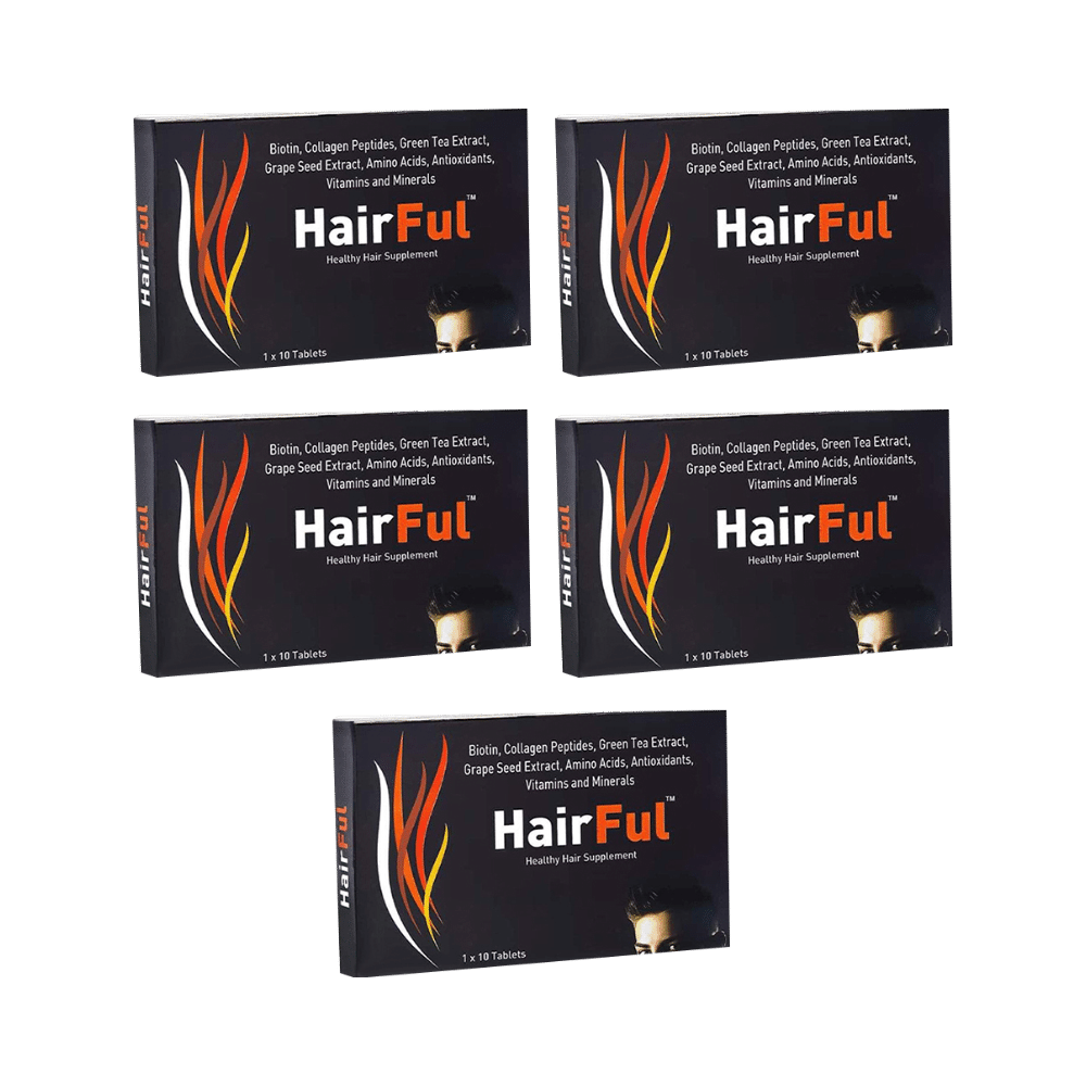 HairFul Tablet for Women & Men Hair Care (10 Each) - Image 1