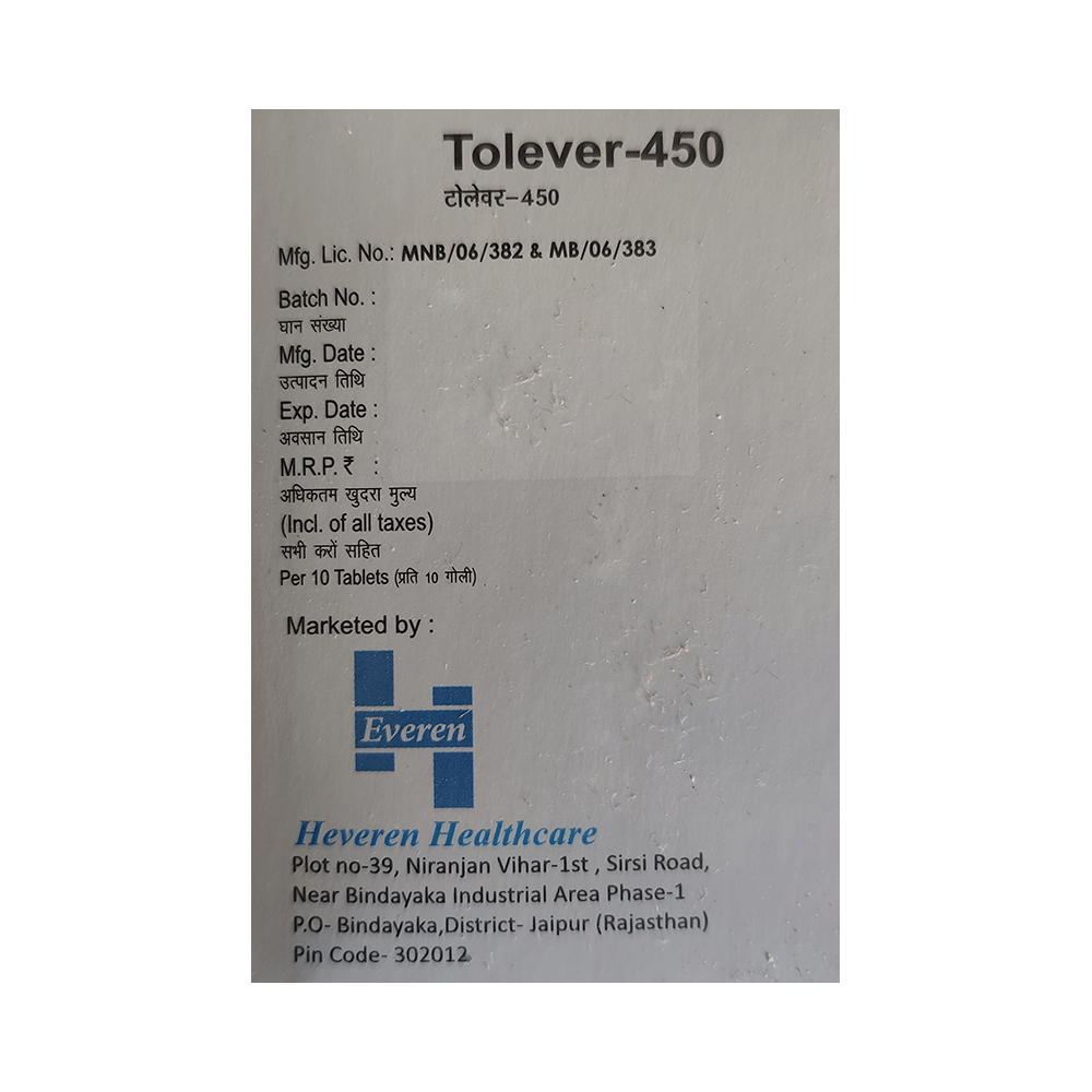 Tolever 450 Tablet SR - Image 3