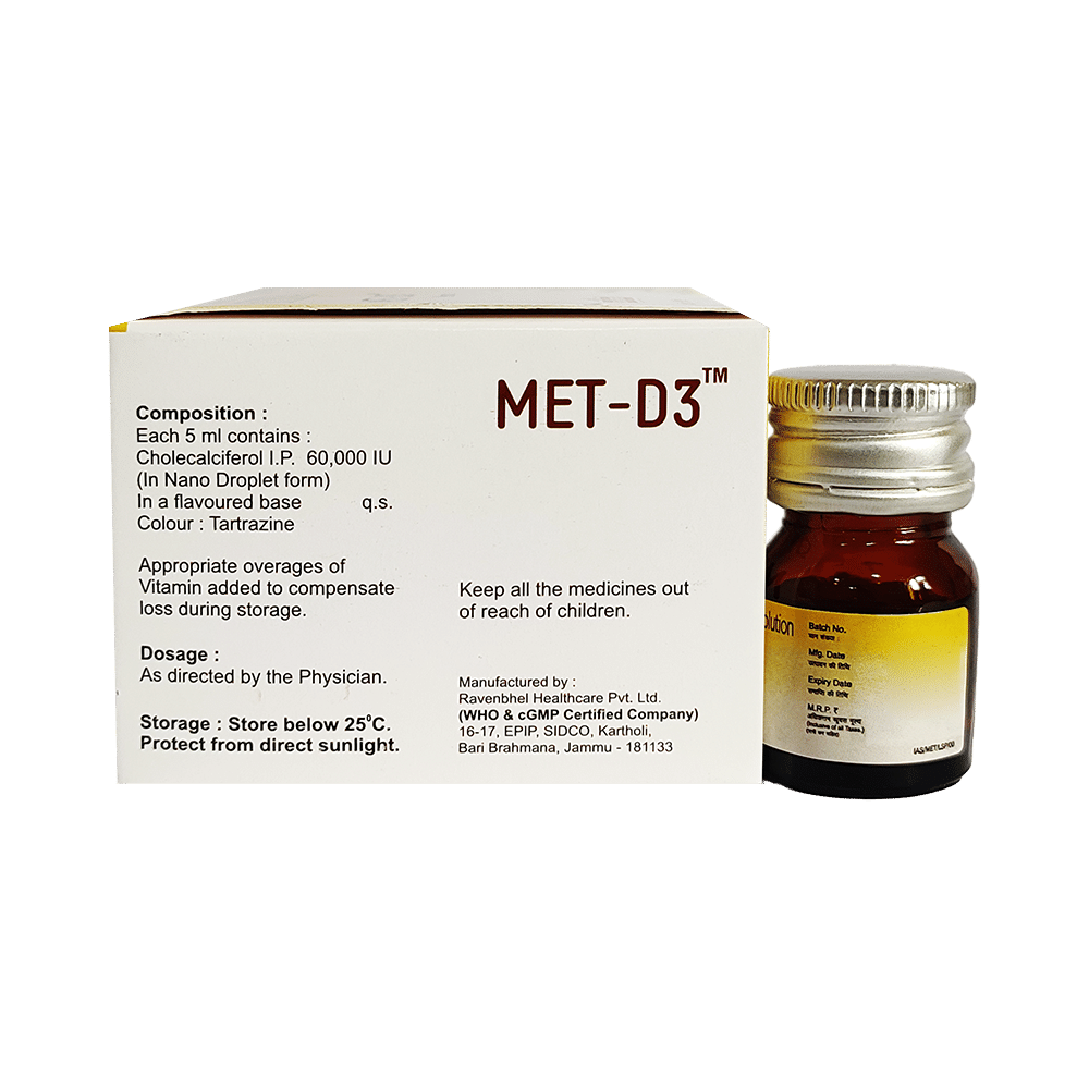 Met-D3 Nano Oral Solution Sugar Free - Image 2