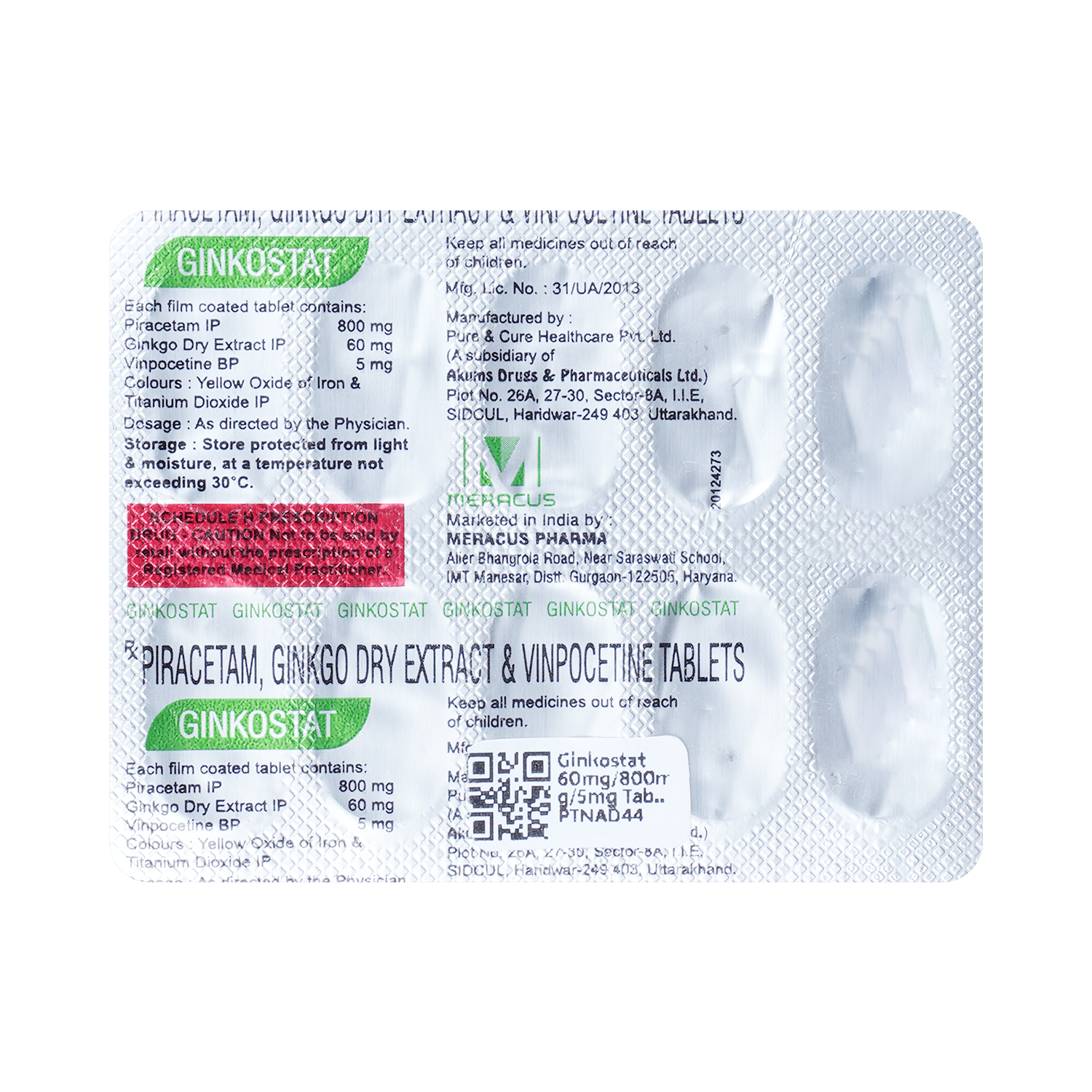 Ginkostat 60mg/800mg/5mg Tablet - Image 5