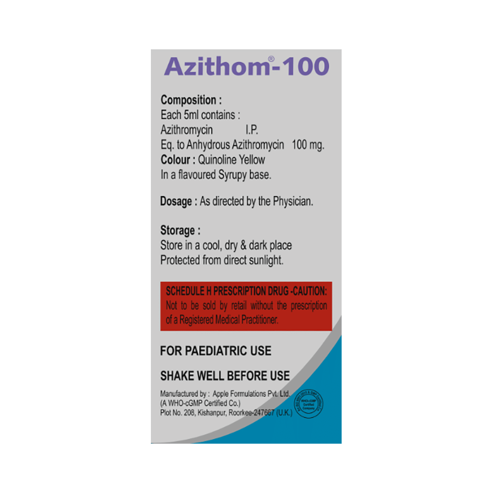 Azithom 100 Oral Suspension - Image 1