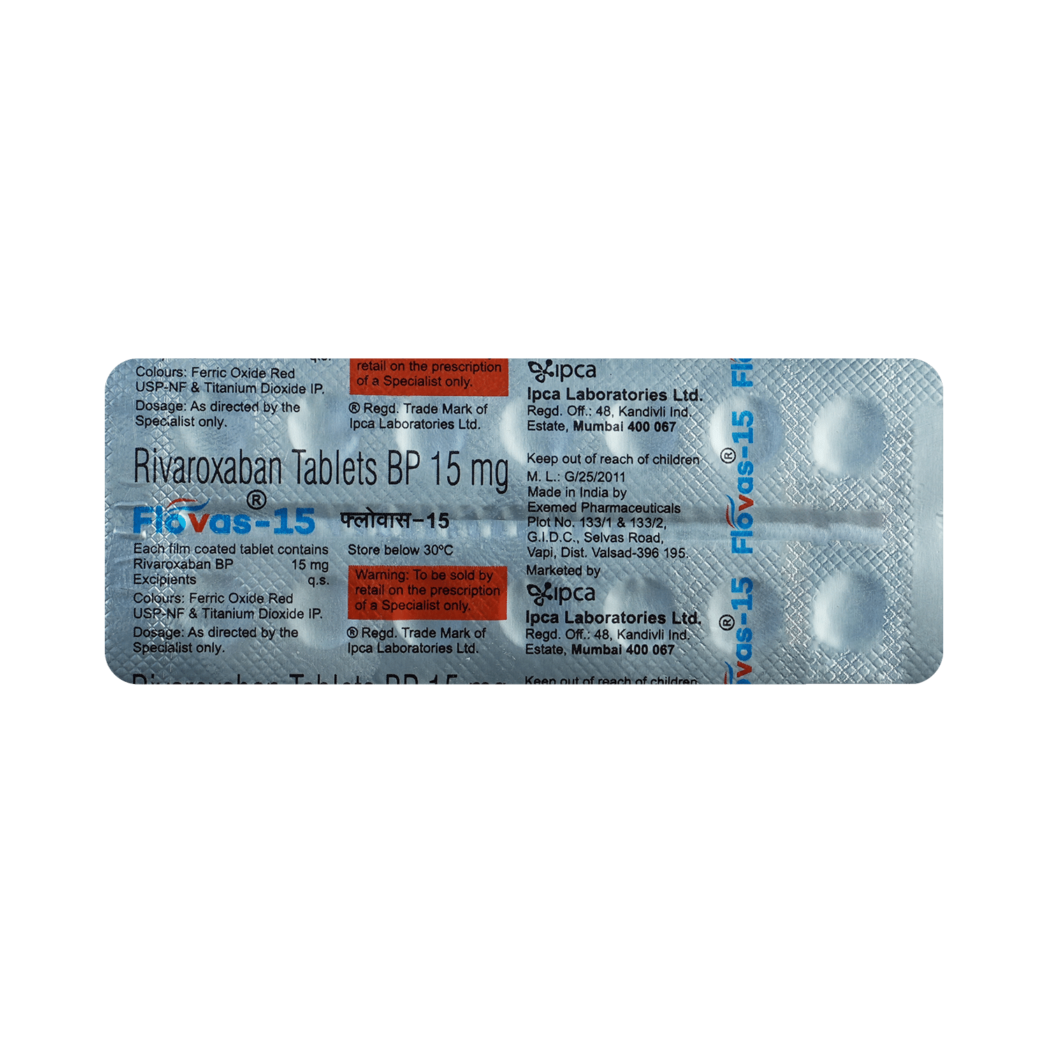 Flovas 15mg Tablet - Image 6