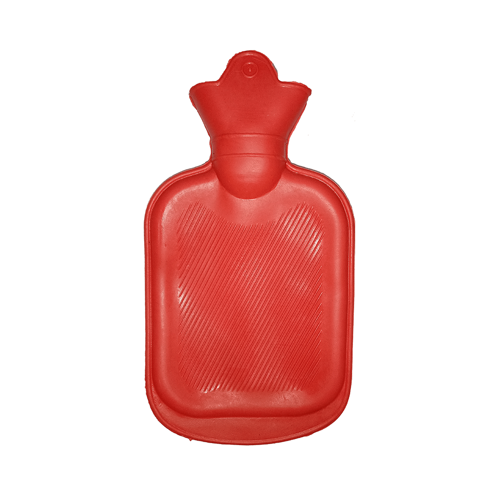 Mycure Rubber Hot Water Bag for Pain Relief & Massager Red - Image 1