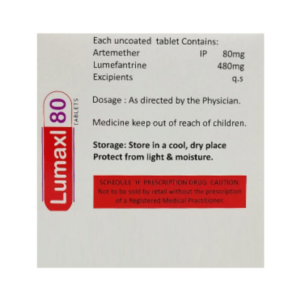 Lumaxl 80mg/480mg Tablet - Image 2