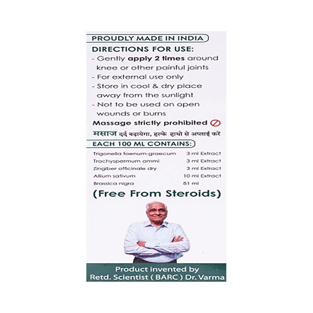 Dr. Varma's Kneesol Magic Oil (110ml Each) - Image 2