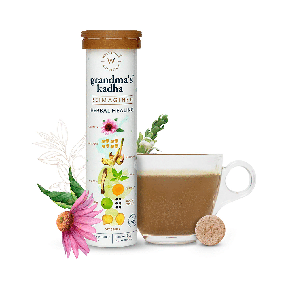 Wellbeing Nutrition Grandma's Kadha | Herbal Healing Water Soluble Tablet (15 Each) - Image 9