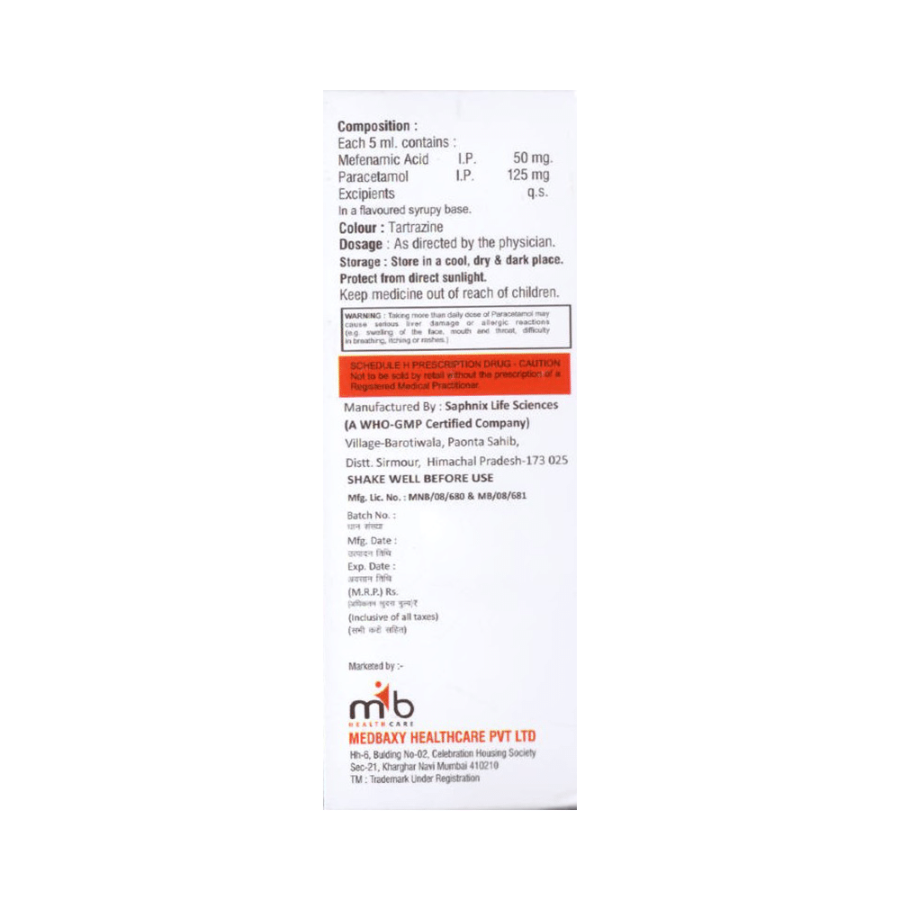 Zekmef Oral Suspension Mango - Image 2