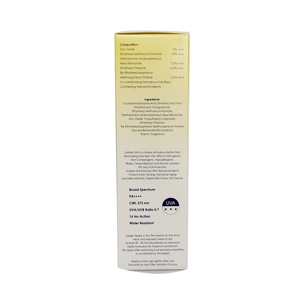 Sunban Soft Nano Zinc Dry-Touch Sunscreen | SPF 50+ - Image 2