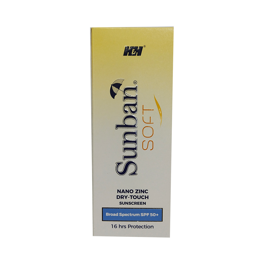 Sunban Soft Nano Zinc Dry-Touch Sunscreen | SPF 50+ - Image 1