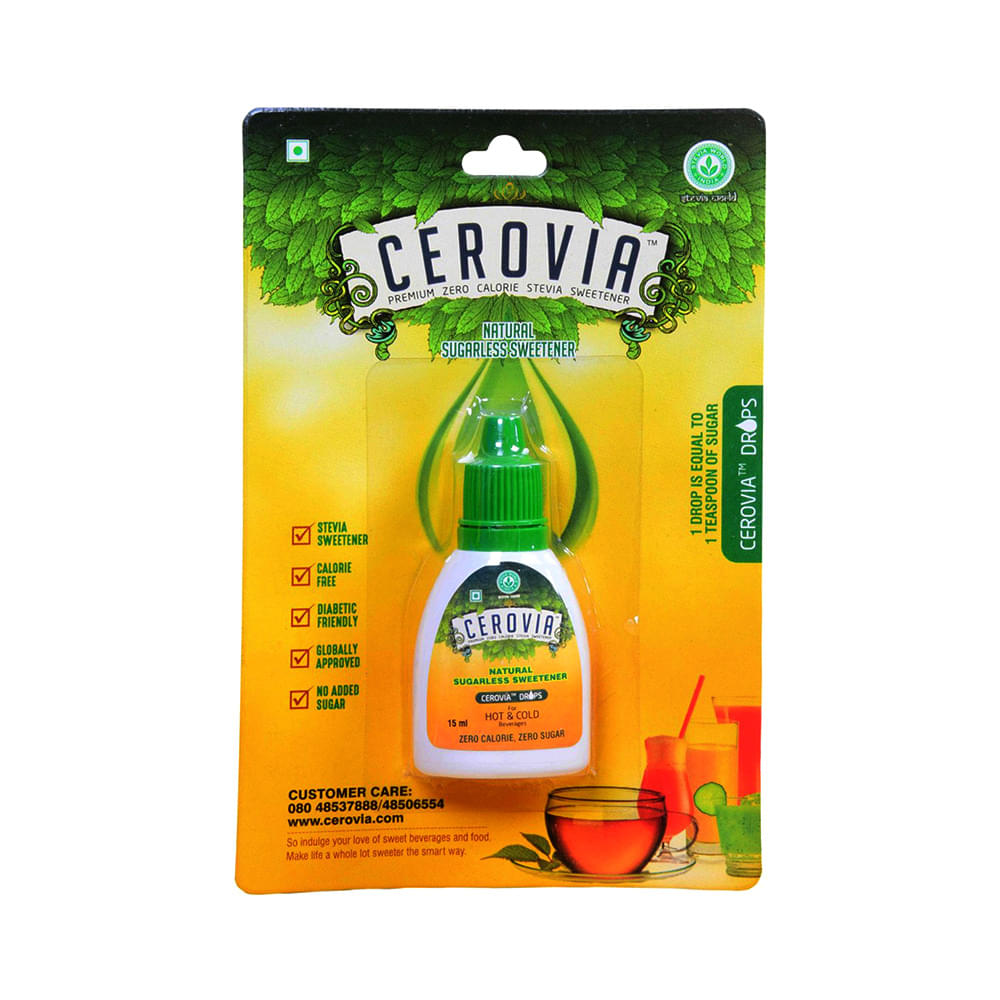 Stevia World Cerovia Natural Sugarless Sweetener | Diabetic Friendly Drop - Image 1