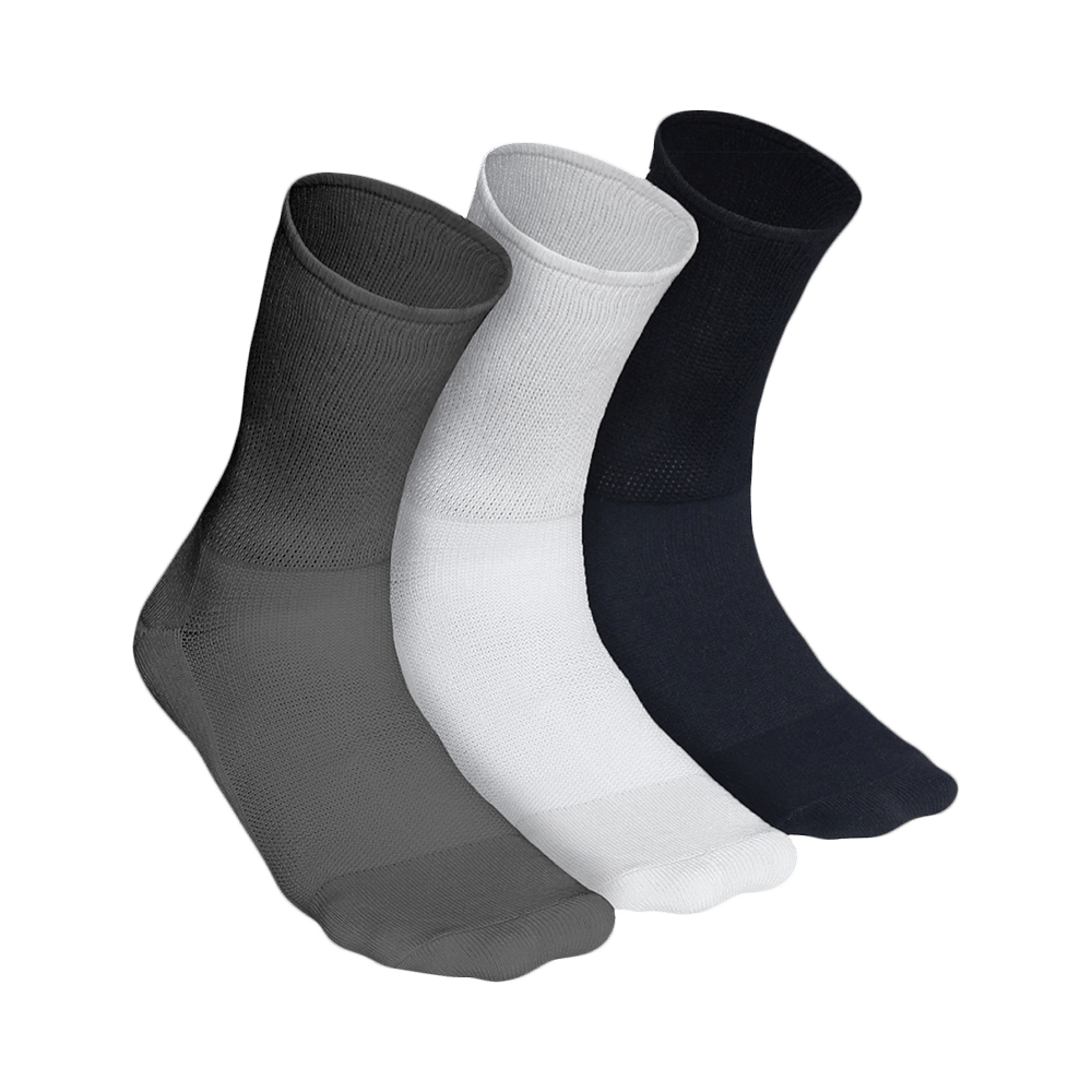 Heelium Diabetic Bamboo Socks Grey, Black, White Free Size