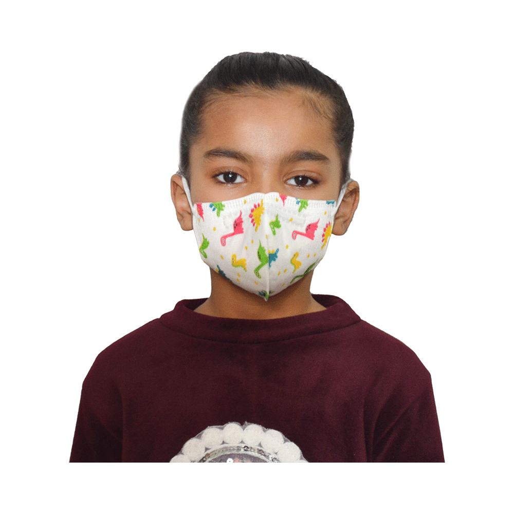 Advind Healthcare Smog Guard N95 Kids Mask without Valve for 4-12 Years Animal Print Design - Image 8